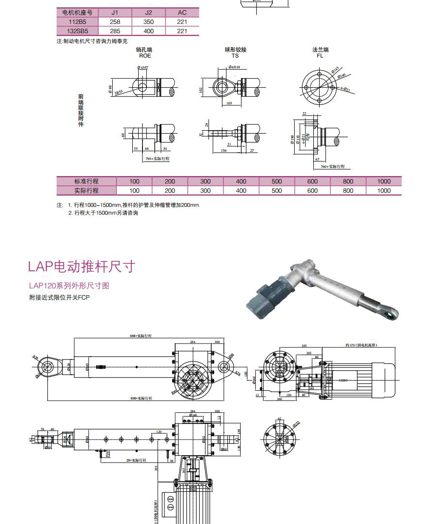 LAP电动推杆